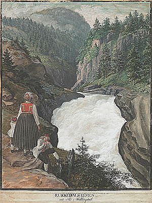 "Rukkedalelven ved Næs i Hallingdal"