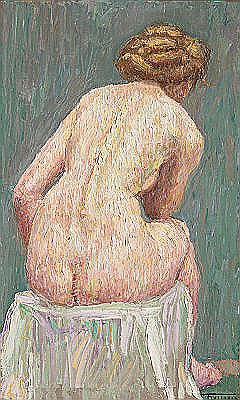 Sittende kvinneakt, 1911