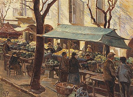 “Torvet i Antibes”.