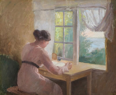 The artist's home in Ypnasted on Bornholm Island.