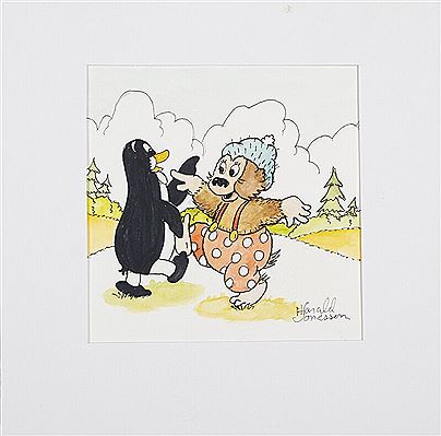 Sample artwork by Harald Sonesson (Born 1942), known for painting - View similar artists and auction records