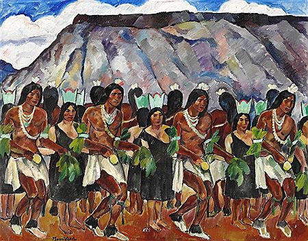 Sample artwork by Bror Nordfeldt (1878 - 1955), known for modernist figure, landscape, still-life, print - View similar artists and auction records