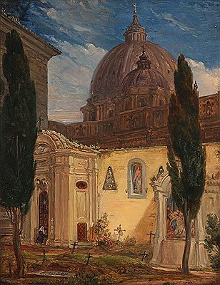 View from St. Peter's Basilica in Rome.