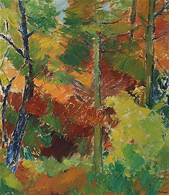 Landscape from Lodbjerg plantage, Denmark. by Leo Estvad - Auction record, sale price, and art valuation. Compare with similar artists and explore comparable artworks.