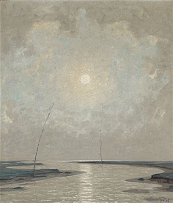 Sunshine over Langsee in Angeln, Schleswig