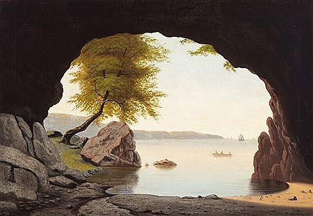 View from a cave, Bornholm. by Rudolf Julius Carlsen - Auction record, sale price, and art valuation. Compare with similar artists and explore comparable artworks.