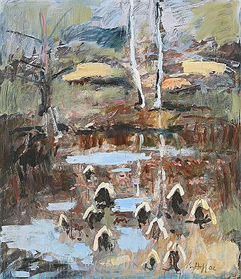 “Foldgårdssøen i april” by Mogens Hoff - Auction record, sale price, and art valuation. Compare with similar artists and explore comparable artworks.