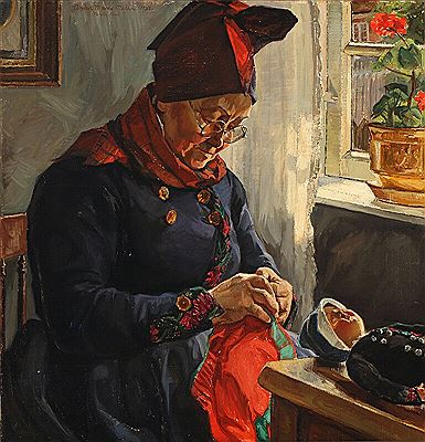“Marensine syer en Fanødukke. Nordby. Fanø”.