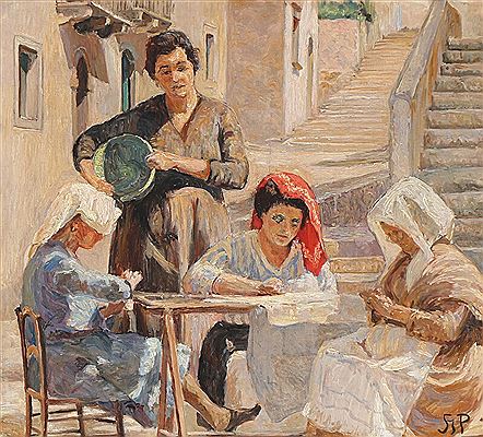 “Arbeidende Kvinder, Taormina”.