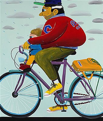 Cyclist by HuskMitNavn - Auction record, sale price, and art valuation. Compare with similar artists and explore comparable artworks.