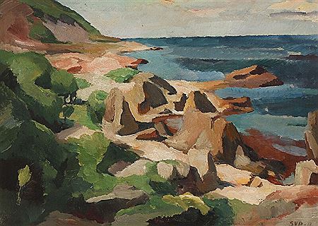 Rocky coast at Kullen in Sweden.