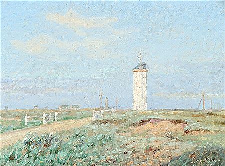 Landscape with the white Lighthouse, Skagen
