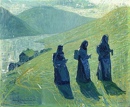 Malkepigerne by Joannis Kristiansen - Auction record, sale price, and art valuation. Compare with similar artists and explore comparable artworks.