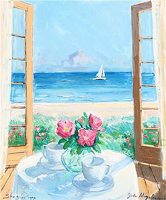 Sample artwork by Johan Meyer Andersen (1918 - 2005), known for painting - View similar artists and auction records