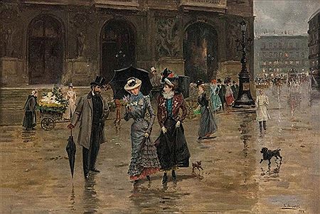 'Place de l'Opéra à Paris' (1899)