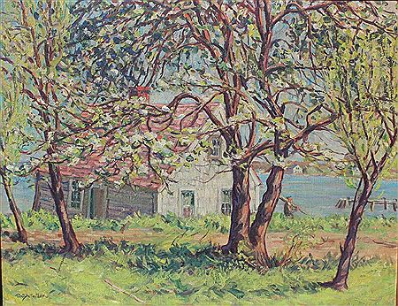 ''Blossom Time in Noank''