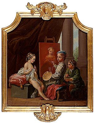 Allegory of Art. by Johan Pasch I - Auction record, sale price, and art valuation. Compare with similar artists and explore comparable artworks.
