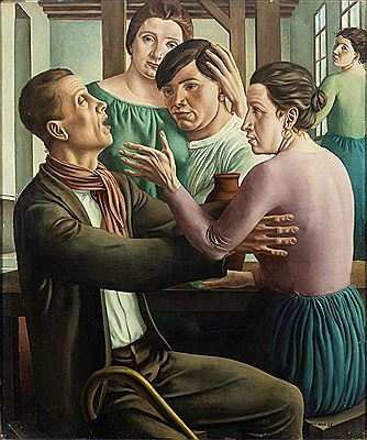 Il cieco e altre figure, 1922 by Ubaldo Oppi - Auction record, sale price, and art valuation. Compare with similar artists and explore comparable artworks.