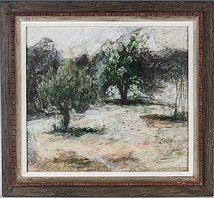"Green and White Orchard"