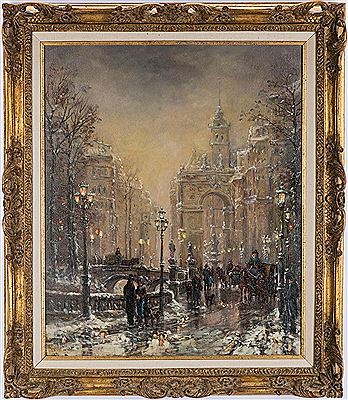 Parisian Winter Street