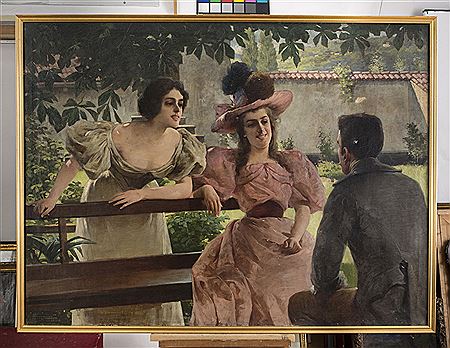 THE CONVERSATION by Giovanni Zangrando - Auction record, sale price, and art valuation. Compare with similar artists and explore comparable artworks.