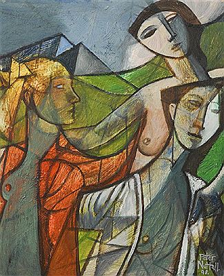 THREE FIGURES by Peter Nuttall - Auction record, sale price, and art valuation. Compare with similar artists and explore comparable artworks.