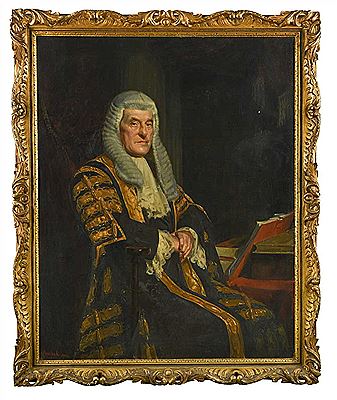 Portrait of The Right Honourable Mark Lemon Romer, Baron Romer