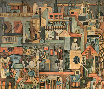 Composición y escenas de ciudad