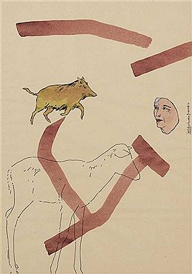 Wildschweinfreundin by Ingeborg Strobl - Auction record, sale price, and art valuation. Compare with similar artists and explore comparable artworks.