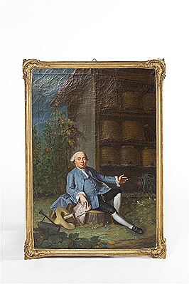 Friching d'Uttige [Vincent Frisching (1727-1790) âgé de 34 ans, en apiculteur