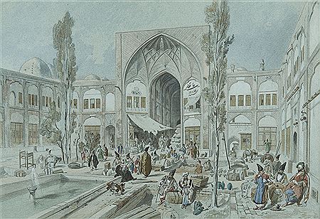 Place animée à Téhéran by Jules Joseph Augustin Laurens - Auction record, sale price, and art valuation. Compare with similar artists and explore comparable artworks.