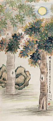 Osmanthus and Moon