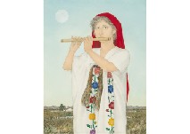 Girl with flute