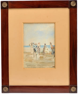 Beach with figures by Ricardo Hogan - Auction record, sale price, and art valuation. Compare with similar artists and explore comparable artworks.