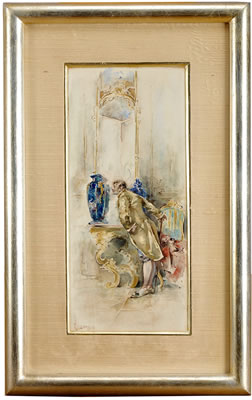 A Domestic Scene with Male Figure
