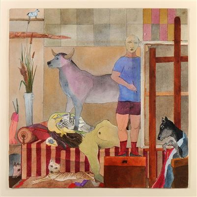 Sample artwork by Mario Botas (1952 - 1983), known for mario botas is known for his paintings. - View similar artists and auction records