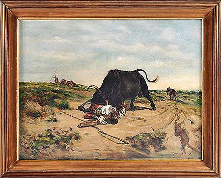 Campino attacked by a bull