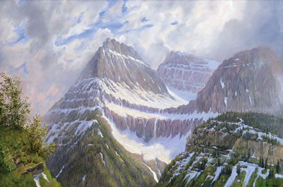 Birdwoman Falls in Spring by Nicholas Oberling - Auction record, sale price, and art valuation. Compare with similar artists and explore comparable artworks.