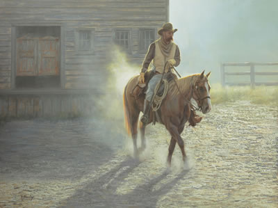 The Cowboy Rides Away