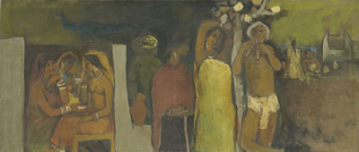 Untitled (Village) by Arup Das - Auction record, sale price, and art valuation. Compare with similar artists and explore comparable artworks.