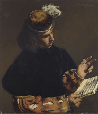 A youth singing