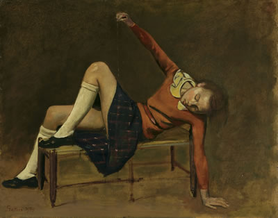 Sample artwork by Balthasar Klossowsky Balthus (1908 - 2001), known for landscape, figure and nude painting and drawing - View similar artists and auction records