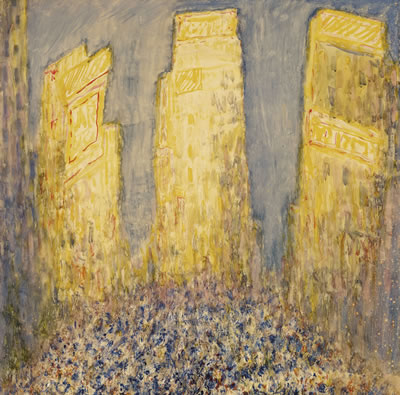 Sample artwork by Abraham Walkowitz (1878 - 1965), known for modernist figure-genre, town-landscape painting, drawing - View similar artists and auction records