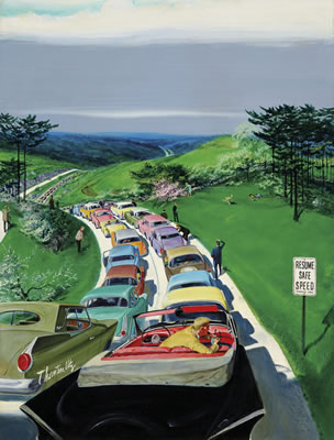 Resume Safe Speed by Thornton Utz - Auction record, sale price, and art valuation. Compare with similar artists and explore comparable artworks.