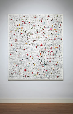Grafismos, flores y mariposas