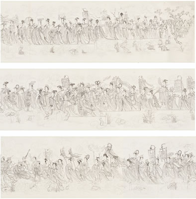 Procession of Daoist Immortals by Wu Zongyuan