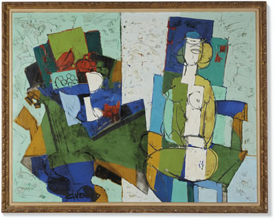 Femme et Nature Morte