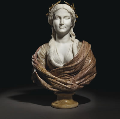 Poésie (Poetry) or Jeune femme Pariote (Young woman of Paros) by Charles Henri Joseph Cordier - Auction record, sale price, and art valuation. Compare with similar artists and explore comparable artworks.
