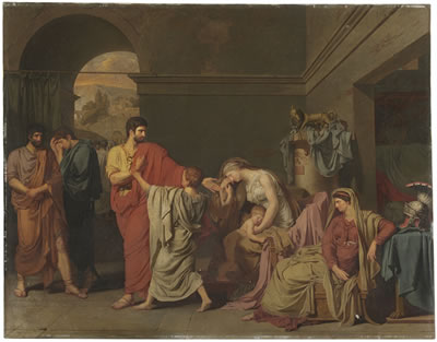 Les Adieux de Coriolan à sa famille ('Coriolanus Taking Leave of his Family')