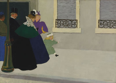 En promenade by Felix Edouard Vallotton - Auction record, sale price, and art valuation. Compare with similar artists and explore comparable artworks.